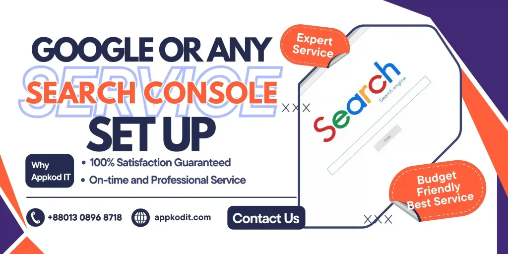 Best Service Google Search Console For WordPress, Wix, Shopify, Squarespace & Magento - appkod it service - seo service appkod it