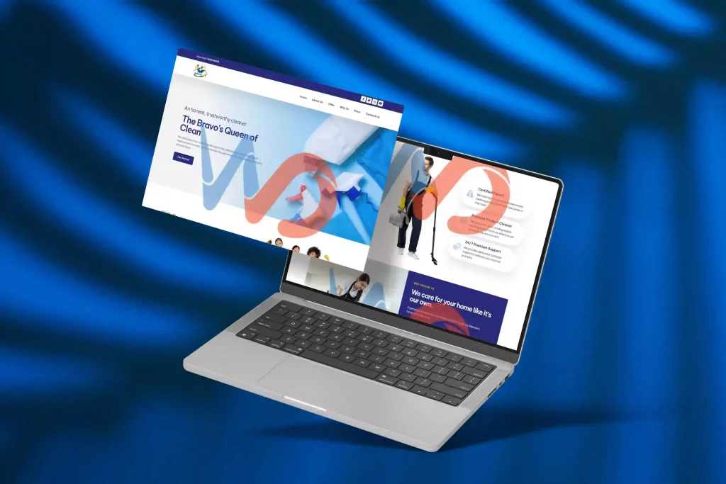 Cleaning services Agency Website Design Project - Business website design idea - a good website design idea - website banner image