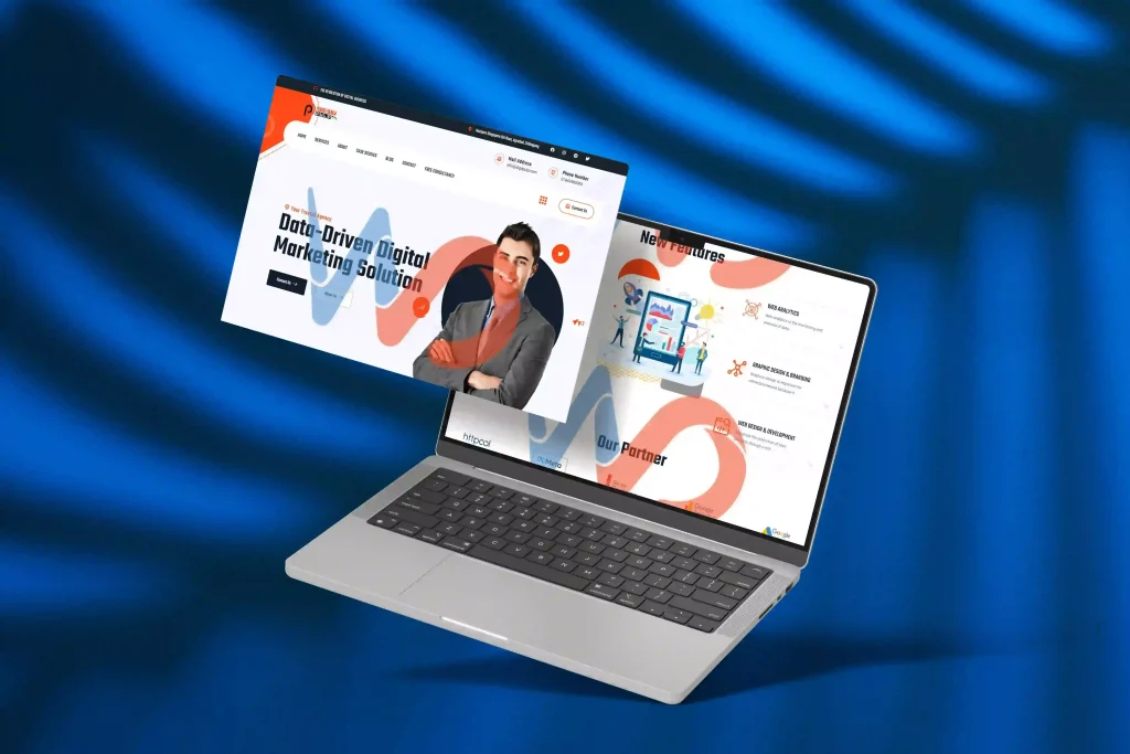 Digital Service Agency Website Design Project – Business website design idea - a good website design idea - website banner image